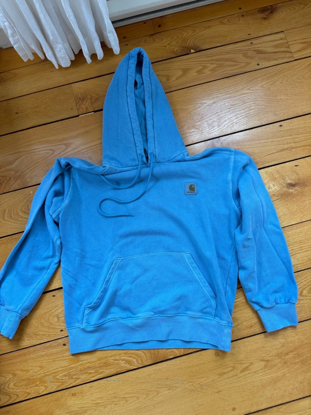 Carhartt Men’s Bright Blue Pullover Hooded Sweatshirt